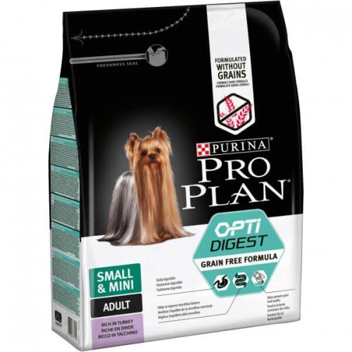  Pro Plan Dog Small&Mini Adult Sensitive Digestion Grain Free ćuretina hrana za pse